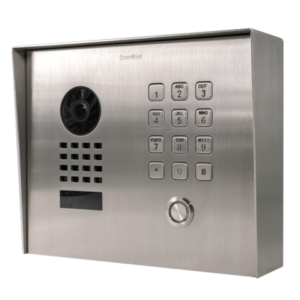 DoorBird IP Video Door Station D1101KH Classic, surface-mount, stainless steel V2A, brushed, surface-mounting