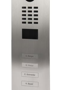 DoorBird Multi-Dwelling IP Intercom Video Door Station 4 - 18 Call Buttons - Flush Mount - Metal